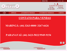 Tablet Screenshot of loteamentosorcello.com.br